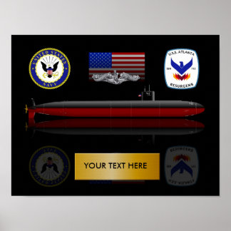 USS Atlanta SSN 712 Skriv ut Poster