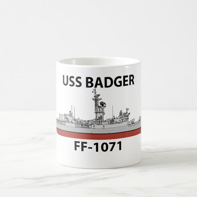 USS Badger Kaffemugg (Center)