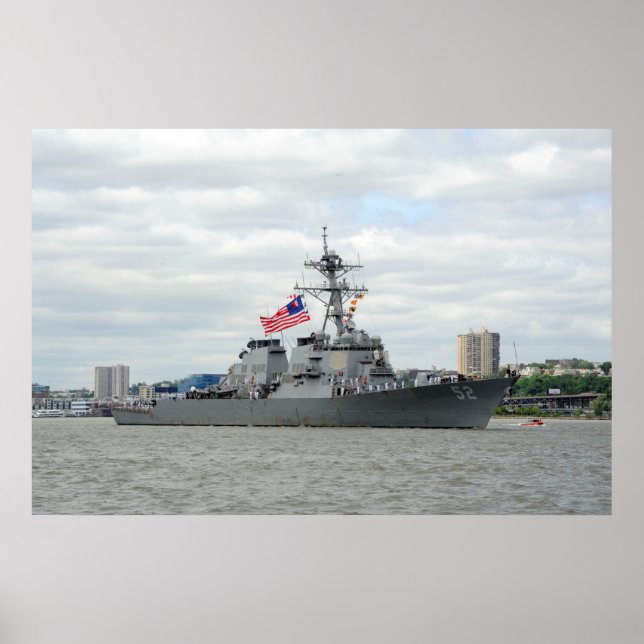USS Barry (GD 52) Poster (Framsidan)