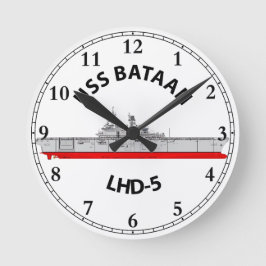 USS BATAAN - LHD-5 - WASP-KLASS AMPHIBIOUS ASSAULT RUND KLOCKA