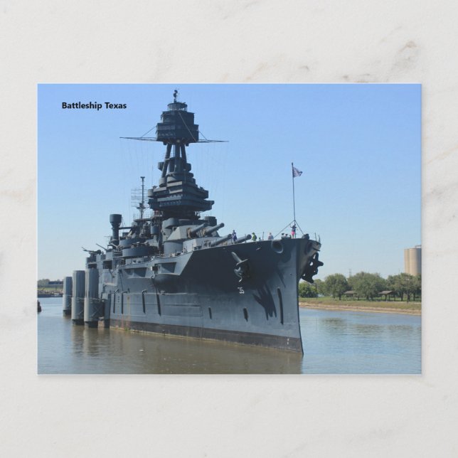 USS Battleship Texas Postcard Vykort (Framsida)