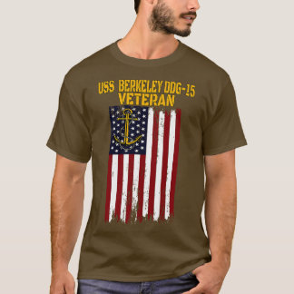 USS Berkeley DDG15 Förstörare veterandagen Far T Shirt