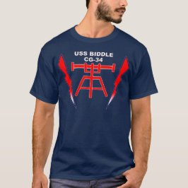 USS Biddle avfyrar Controlman T Shirt