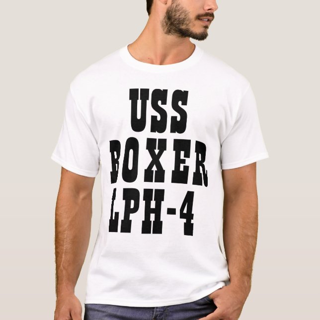 USS-BOXARE (LPH-4) T SHIRT (Framsida)