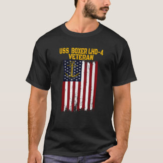 USS Boxer LHD 4 Amphibious Assault Frakt Veterans T Shirt
