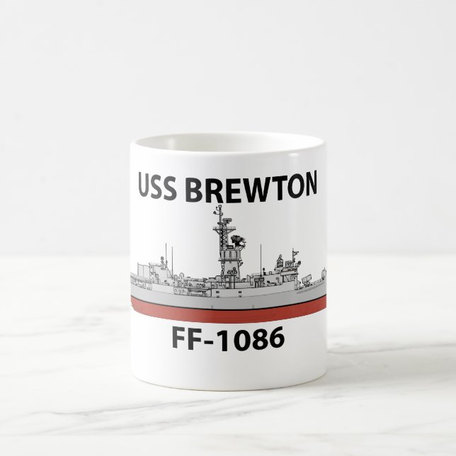 USS Brewton Kaffemugg (Center)