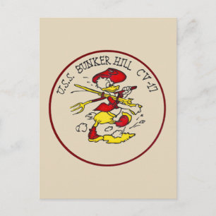 USS Bunker Backe Vykort