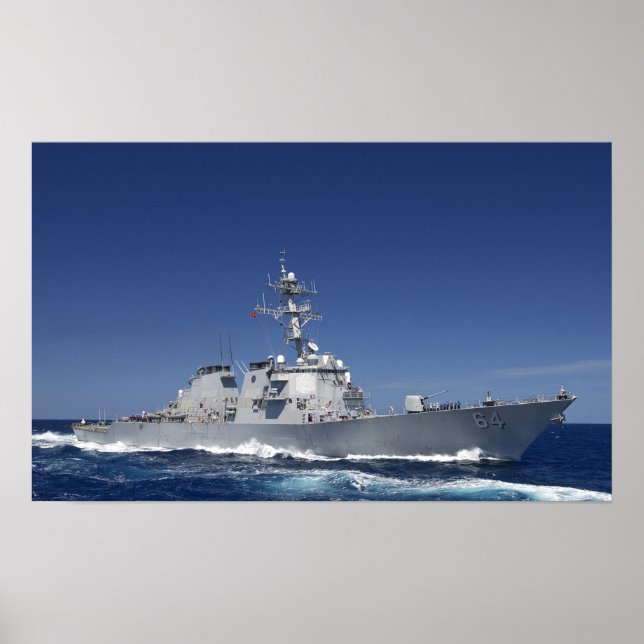 USS Carney (GD 64) Poster (Framsidan)