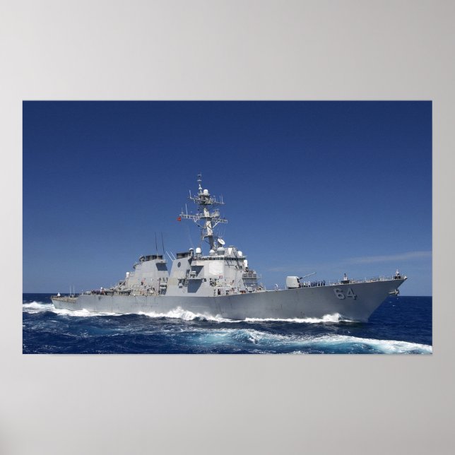 USS Carney (GD 64) Poster (Framsidan)