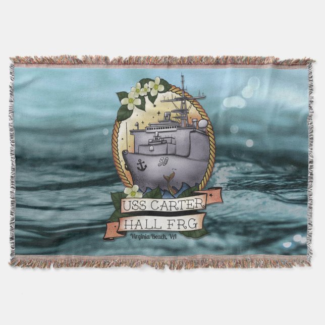USS Carter Hall FRG Blanket Filt (Framsidan)