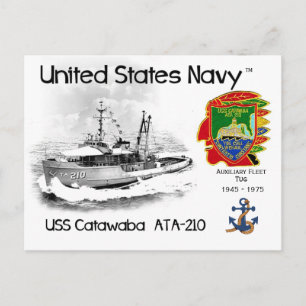 USS CATAWABA ATA-210 AUXILIARY TUG VYKORT