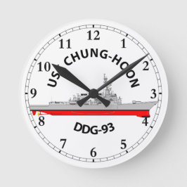 USS CHUNG-HOON - DDG-93 - ARLEIGH BURKE RUND KLOCKA