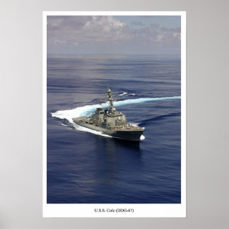 USS Cole (GD 67) Poster