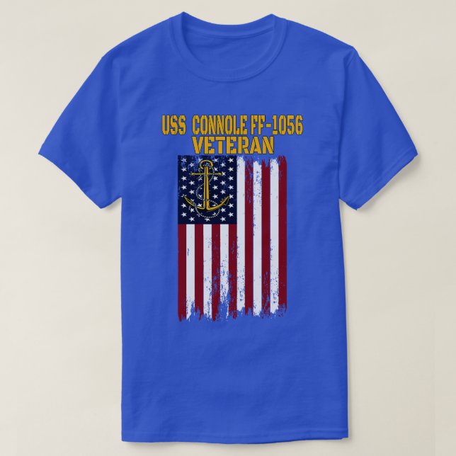 USS Connole FF1056 Frigate Veterans Day Far Da T Shirt (Design framsida)