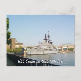 USS Croaker and USS Little Rock Vykort
