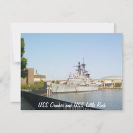 USS Croaker och USS Little Rock Vykort