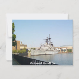 USS Croaker och USS Little Rock Vykort