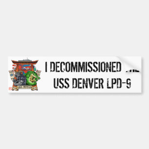 USS Denver LPD-9 som Decommissioning klistermärke