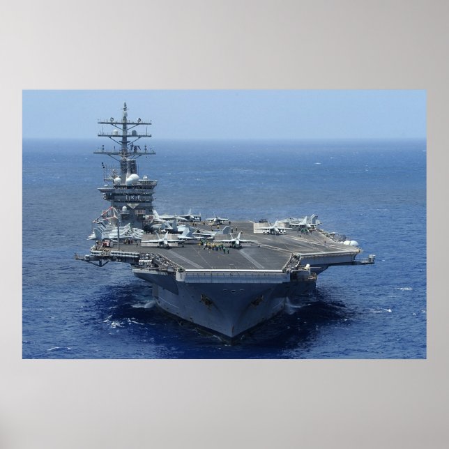 USS Dwight D. Eisenhower (CVN 69) Poster (Framsidan)