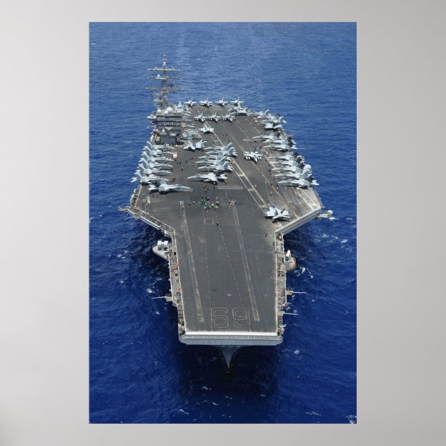 USS Dwight D. Eisenhower (CVN 69) Poster (Framsidan)