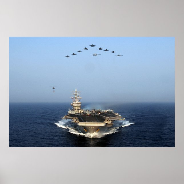 USS Dwight D. Eisenhower (CVN 69) Poster (Framsidan)
