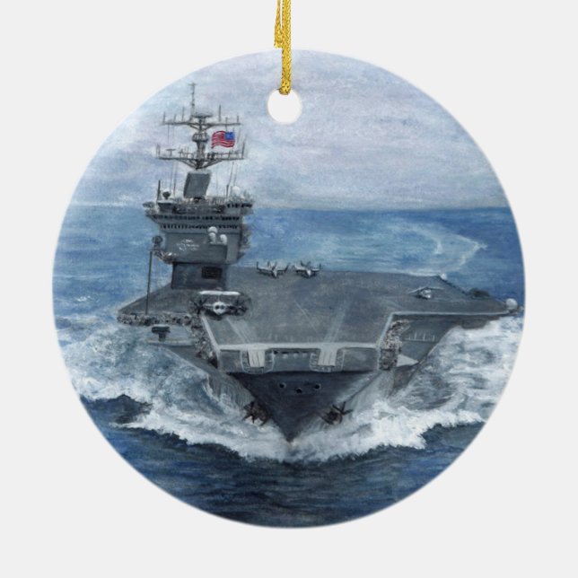 USS Enterprise Ceramic Ornament (Baksidan)