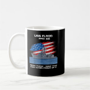 USS Enterprise CVN-65 Aircraft Carrier Veteran Fla Kaffemugg