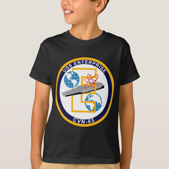USS Enterprise - CVN 65 - "det stora et ", T Shirt (Framsida)