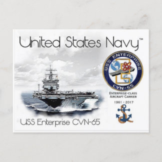 USS ENTERPRISE CVN-65 - POSTCARD VYKORT