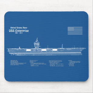 USS Enterprise - Frakt Blueprint Plans ABD Musmatta
