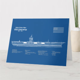 USS Enterprise - Frakt Blueprint Plans ABD Tack Kort