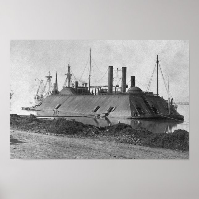 USS Essex Ironclad - Baton Rouge - 1862 Poster (Framsidan)