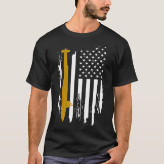 USS Florida SSGN728 Submarine American Flagga T Shirt