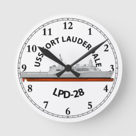 USS FORT LAUDERDALE, LPD-28, SAN ANTONIO RUND KLOCKA