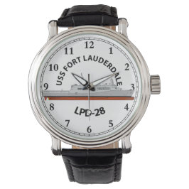 USS FORT LAUDERDALE, LPD-28, SAN ANTONIO WATCH ARMBANDSUR