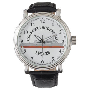 USS FORT LAUDERDALE, LPD-28, SAN ANTONIO WATCH ARMBANDSUR