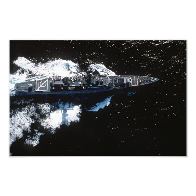 USS FOX CG-33 DLG-33 FOTOTRYCK (Framsidan)