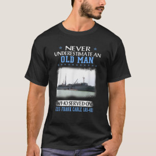 USS Frank Cable AS 40 Veterans Day Far Day Gift T Shirt