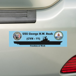 USS George H.W. Bush (CVN-77) Bumper Sticker Bildekal