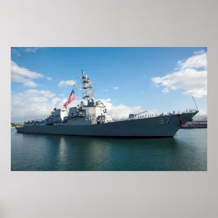 USS Halsey (GD 97) Poster