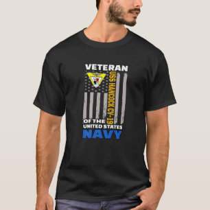USS Hancock CV-19 Aircraft Carrier Veterans Day Fa T Shirt