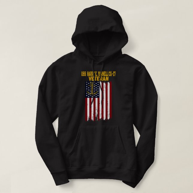 USS Harry E. Yarnell CG-17 Cruiser Veterans Day Fa Hoodie (Design framsida)