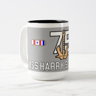 USS HARRY S. TRUMAN MUGG CVN-75 BUCK STOPS HÄR