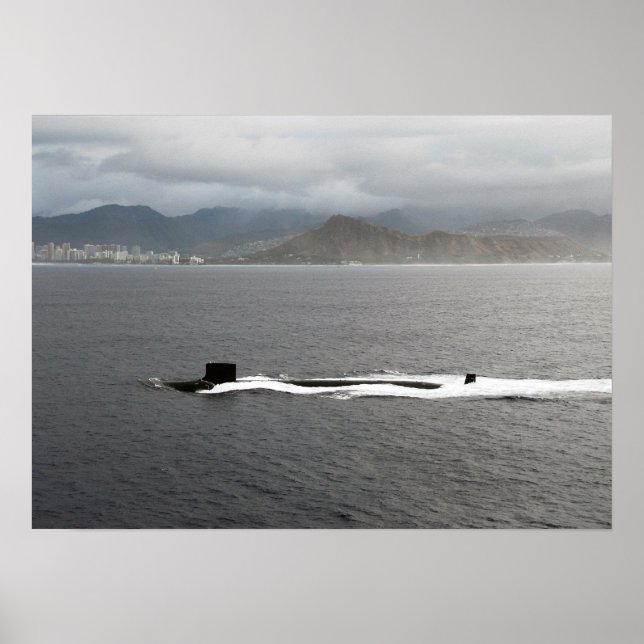 USS Hawaii (SSN 776) Poster (Framsidan)