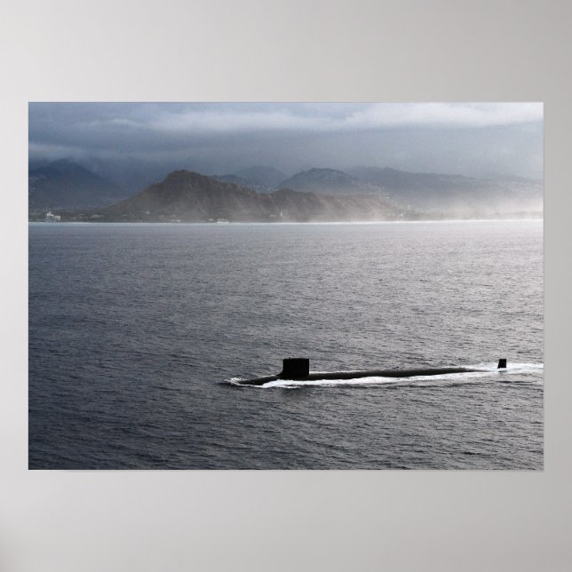 USS Hawaii (SSN 776) Poster (Framsidan)