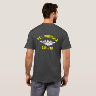USS Honolulu Navy Veteran T Shirt