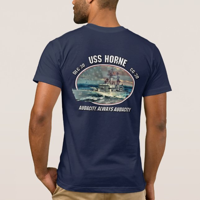 USS Horne - Audacity T-Shirt (Baksida)