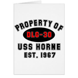 USS Horne DLG-30 Hälsningskort
