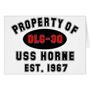 USS Horne DLG-30 Hälsningskort
