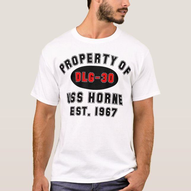 USS Horne DLG-30 T-shirt (Framsida)